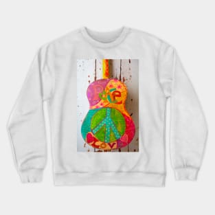 Peace Love Guitar Crewneck Sweatshirt